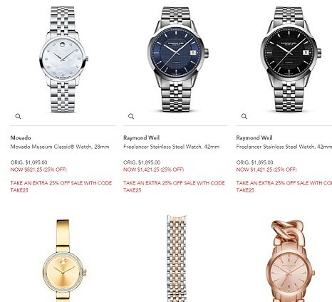 Bloomingdales 25 off Watches